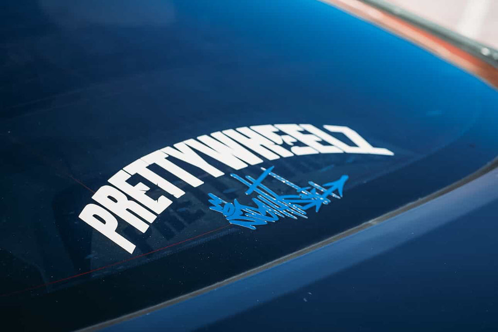 Pretty Wheelz "Curved" Logo Decal