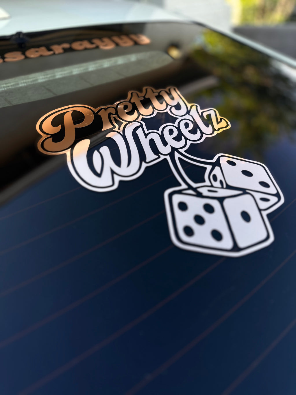 Pretty Wheelz Dice Decal