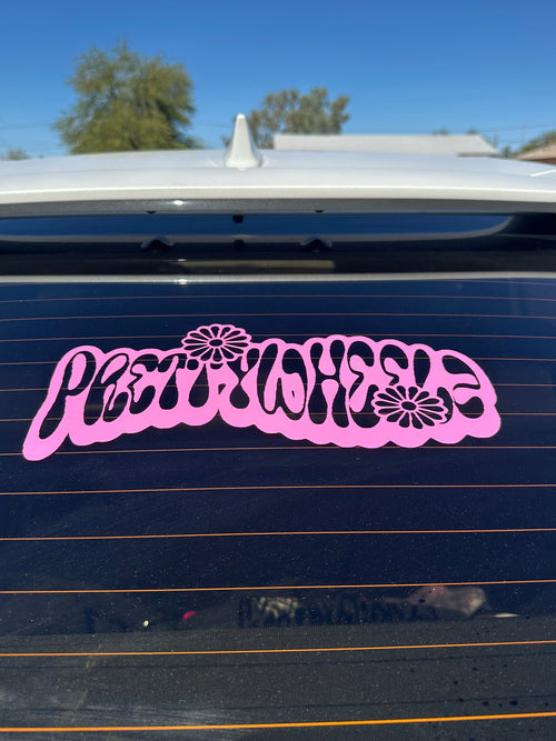 Pretty Wheelz "Groovy" Logo Decal